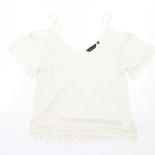 Newlook Womens White   Basic T-Shirt Size 10