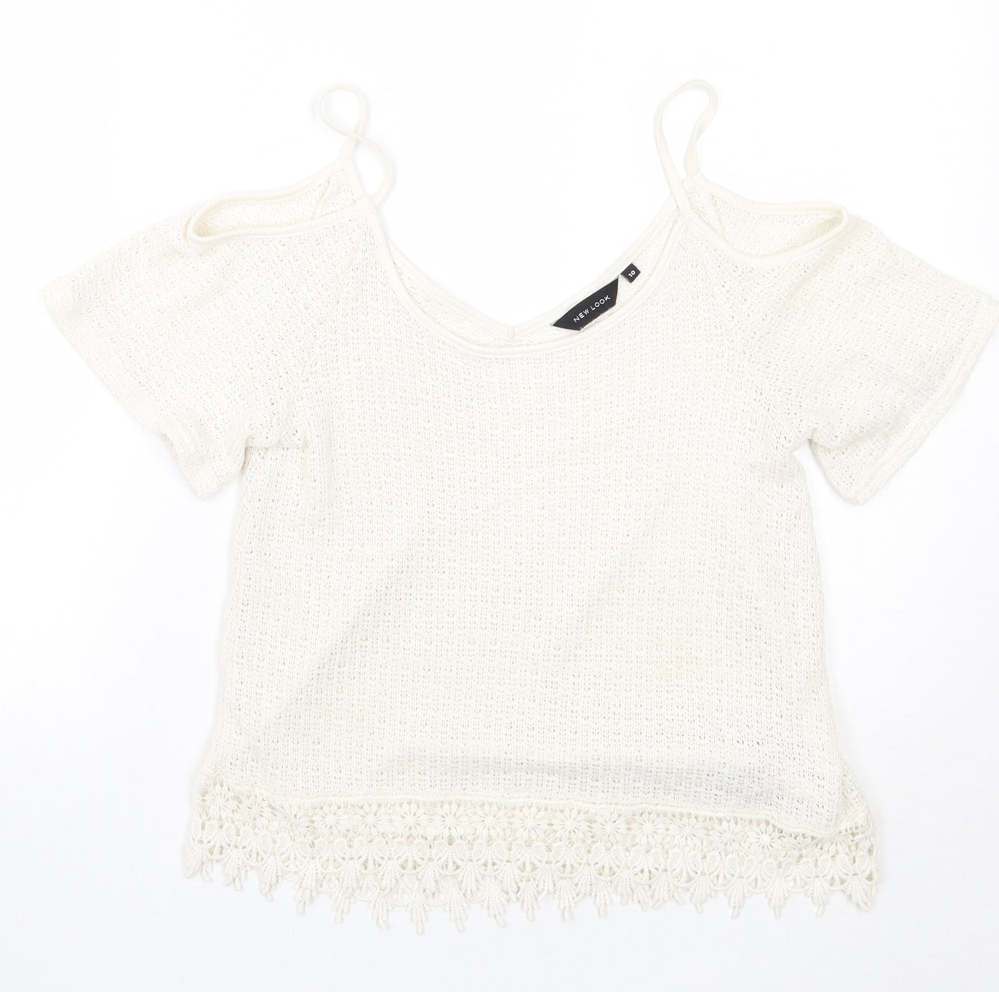 Newlook Womens White   Basic T-Shirt Size 10