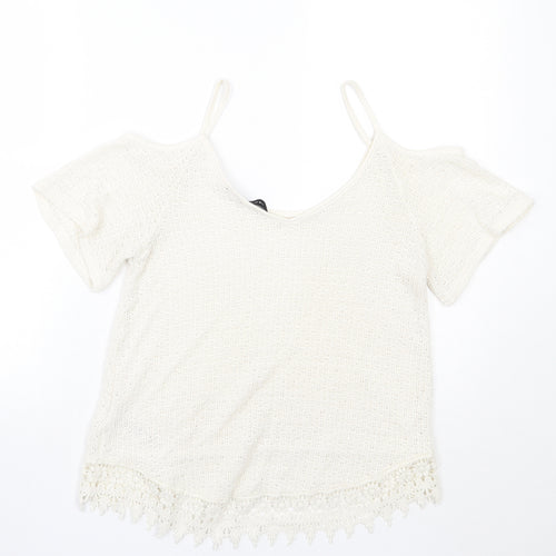 Newlook Womens White   Basic T-Shirt Size 10