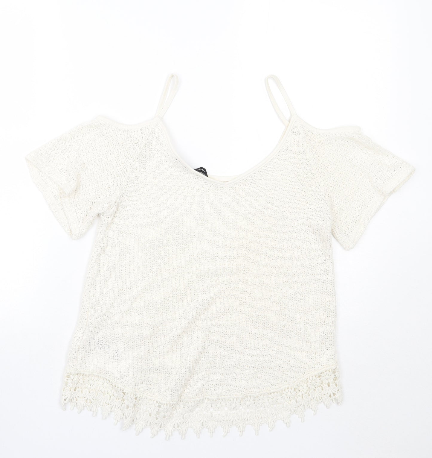 Newlook Womens White   Basic T-Shirt Size 10