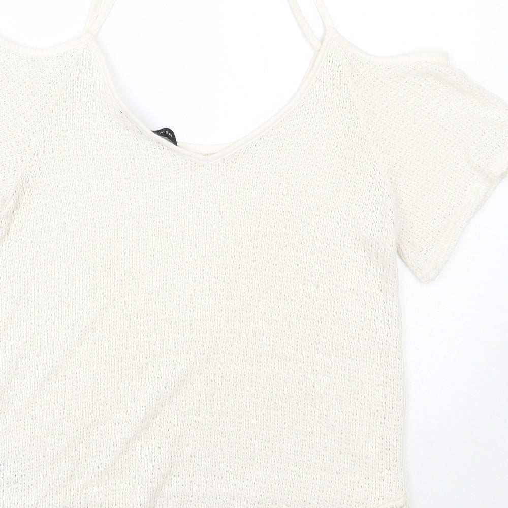 Newlook Womens White   Basic T-Shirt Size 10