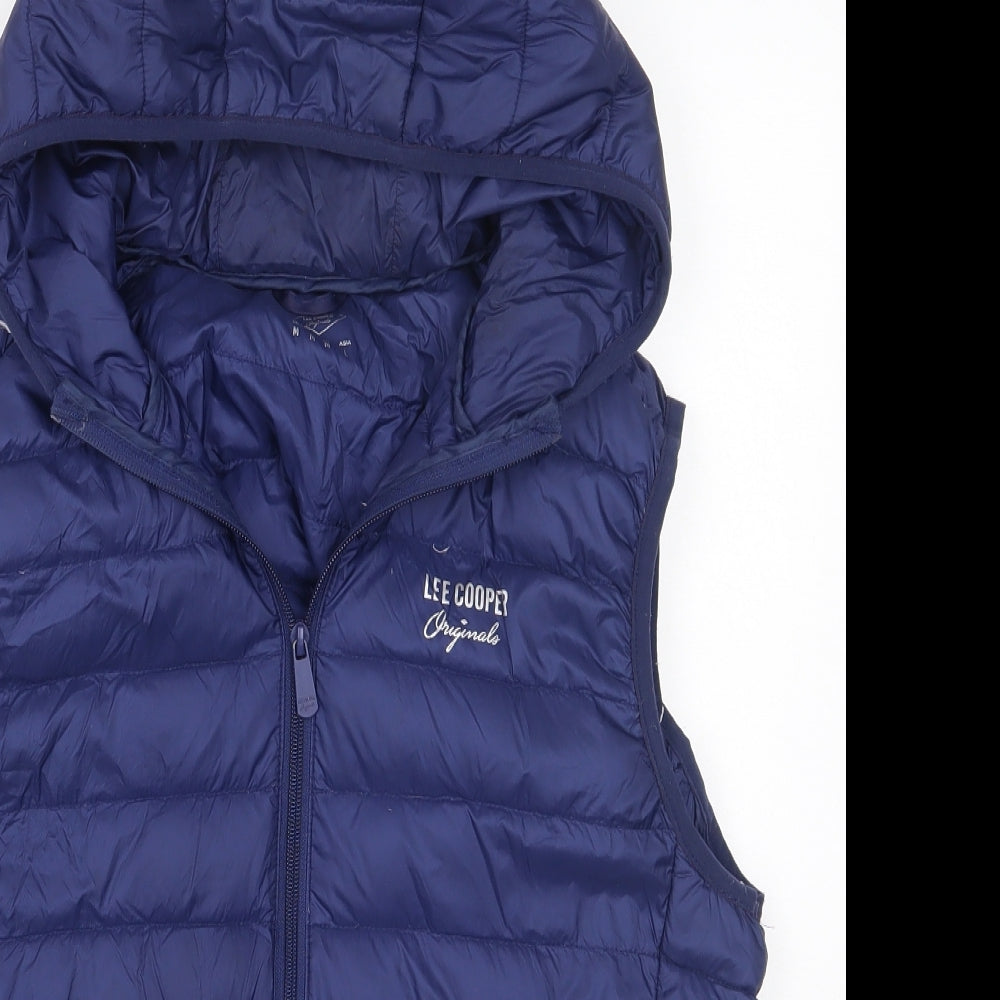 Lee Cooper Mens Blue   Gilet Coat Size M