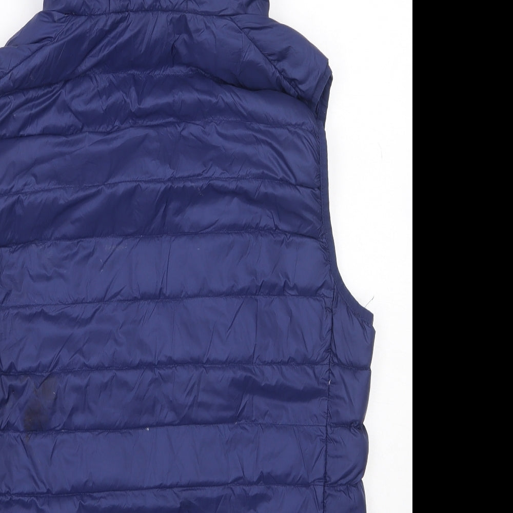 Lee Cooper Mens Blue   Gilet Coat Size M