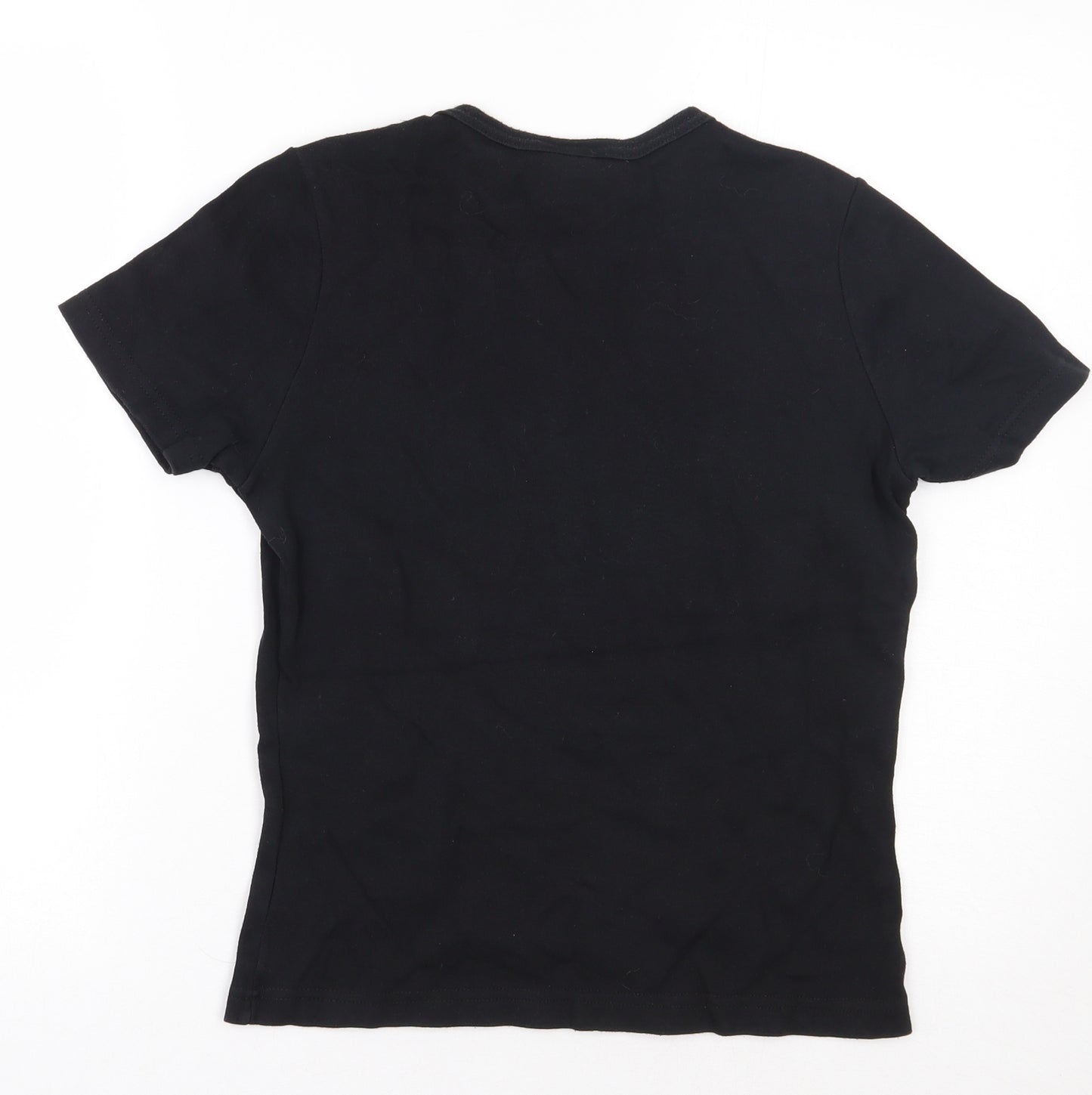 Country Casuals Womens Black   Basic T-Shirt Size 10
