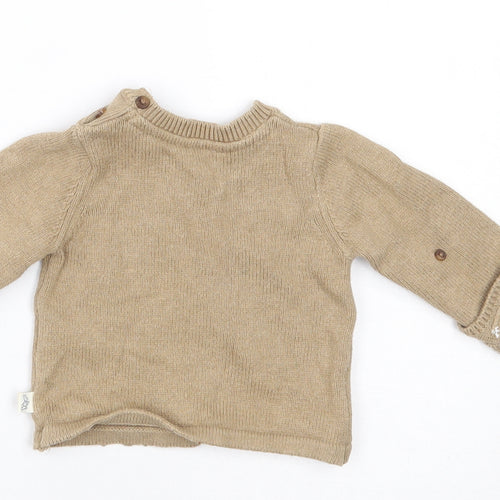 Marks and Spencer Baby Brown   Pullover Jumper Size 0-3 Months