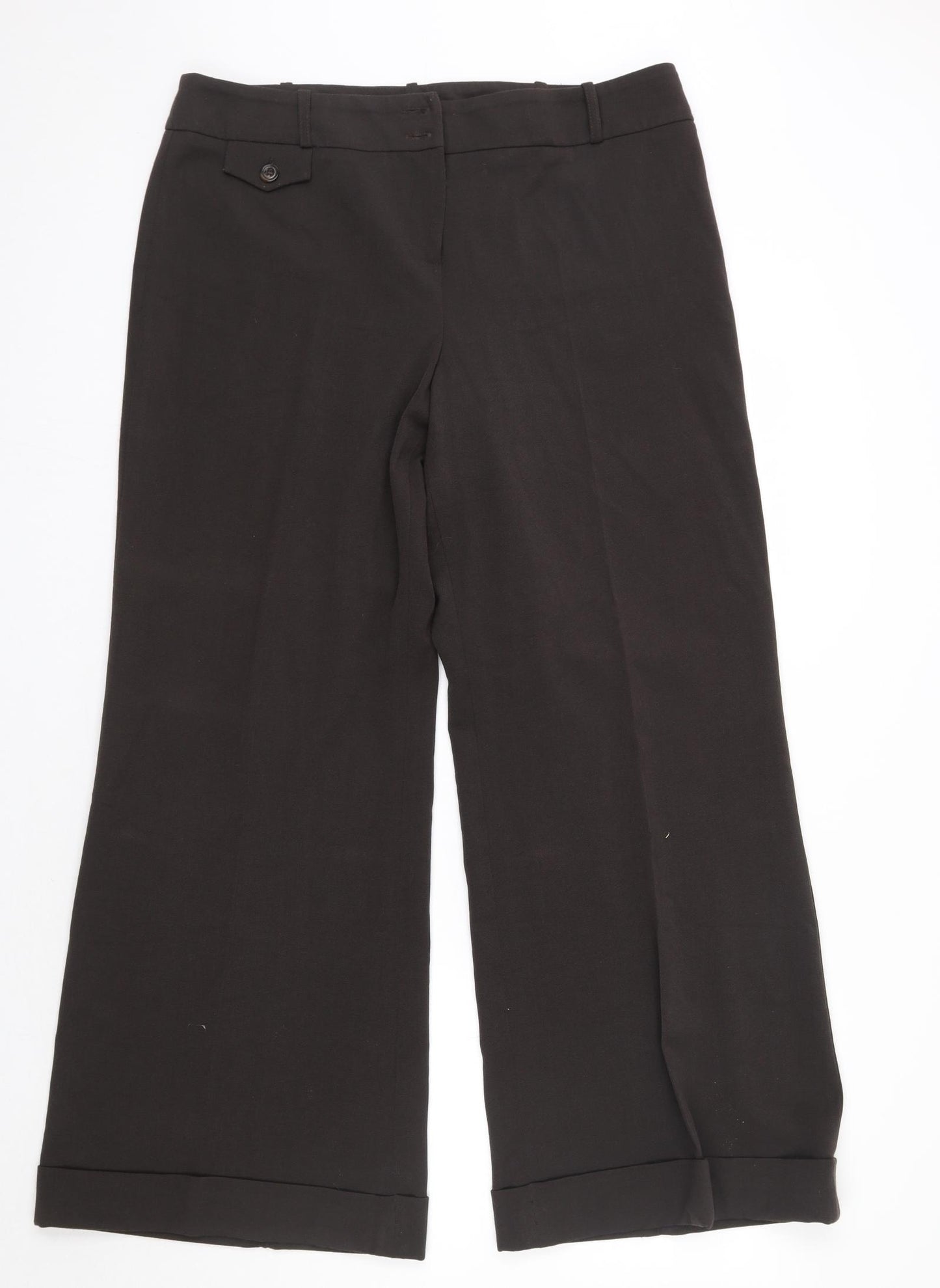 Wallis Womens Brown   Trousers  Size 16 L31 in