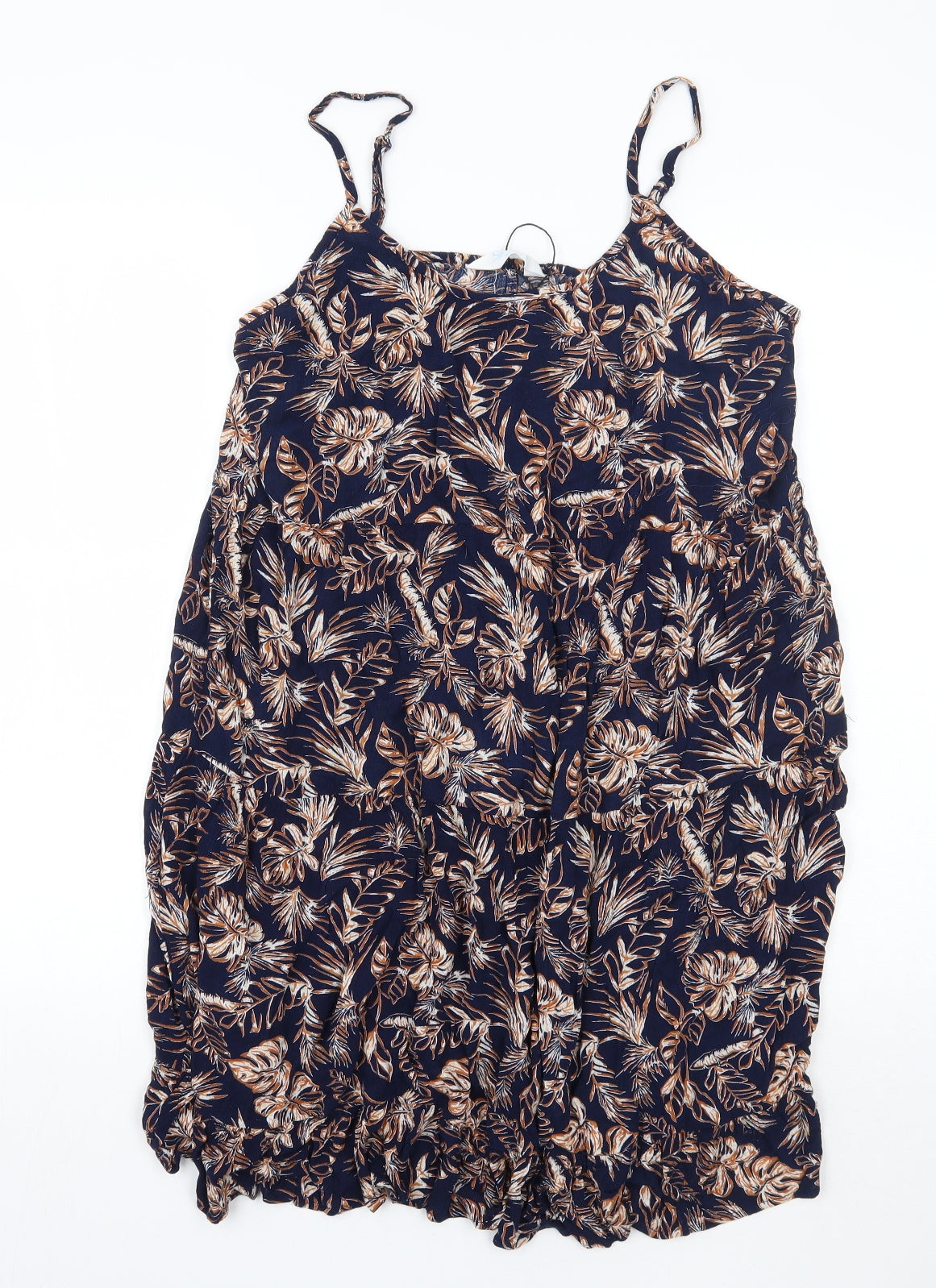 Primark Womens Blue Floral  Basic Tank Size 14