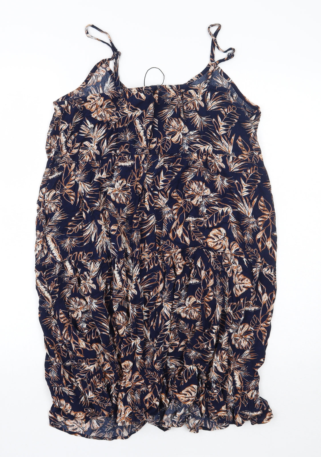 Primark Womens Blue Floral  Basic Tank Size 14