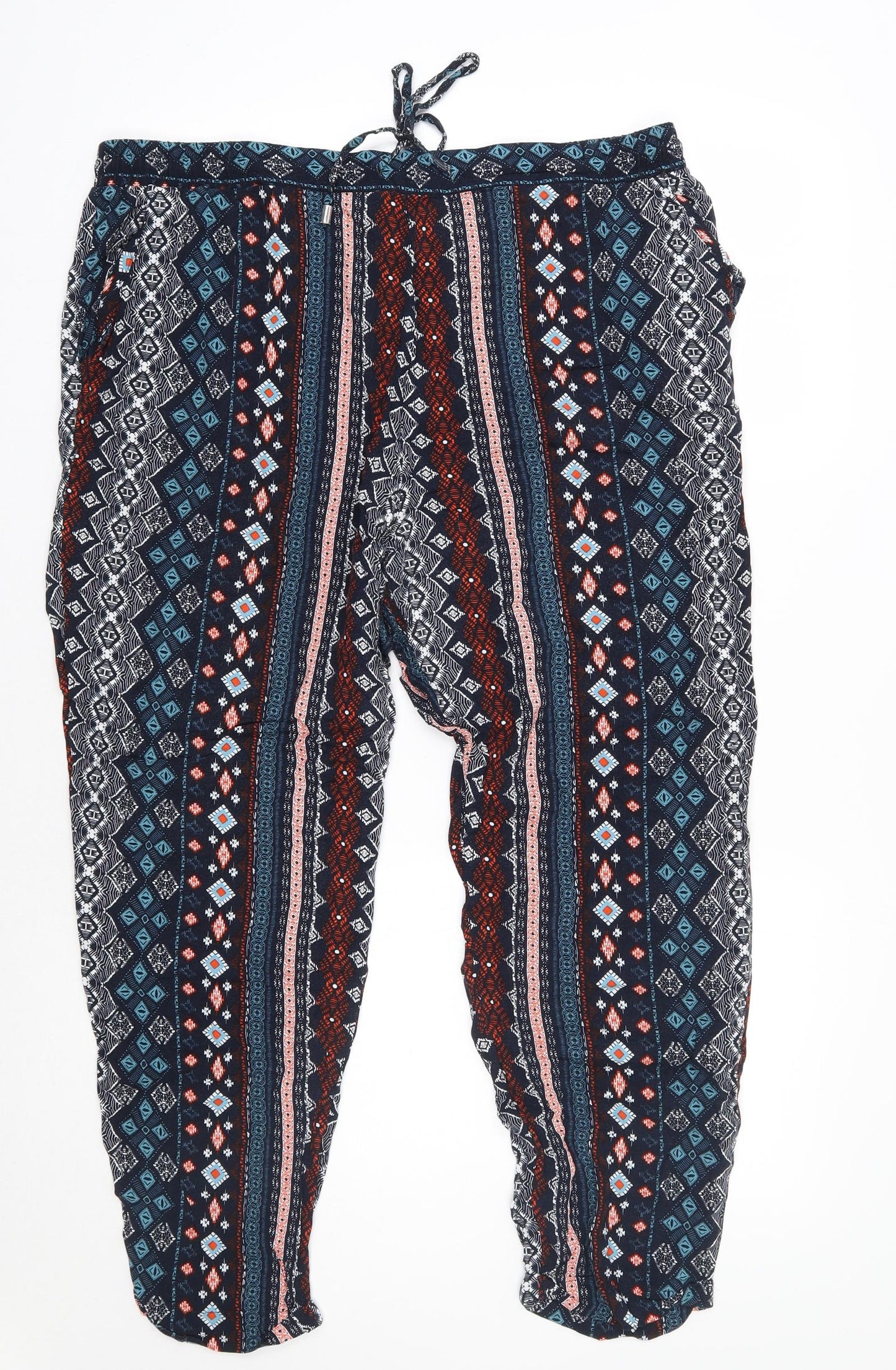Primark Womens  Geometric  Trousers  Size 18 L24 in