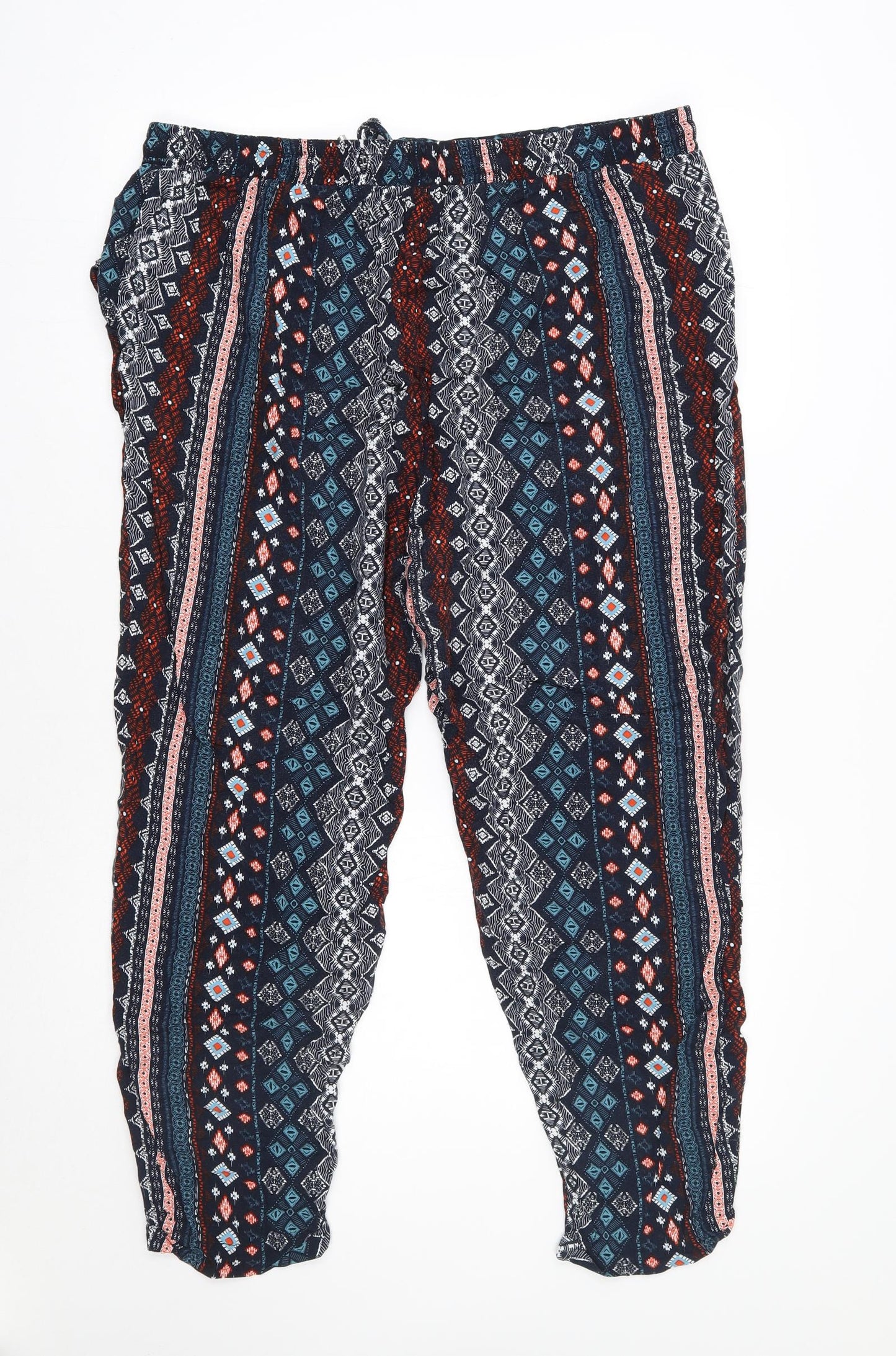 Primark Womens  Geometric  Trousers  Size 18 L24 in