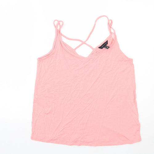 Newlook Womens Pink   Basic Tank Size 14
