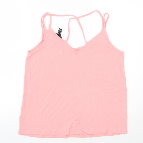 Newlook Womens Pink   Basic Tank Size 14