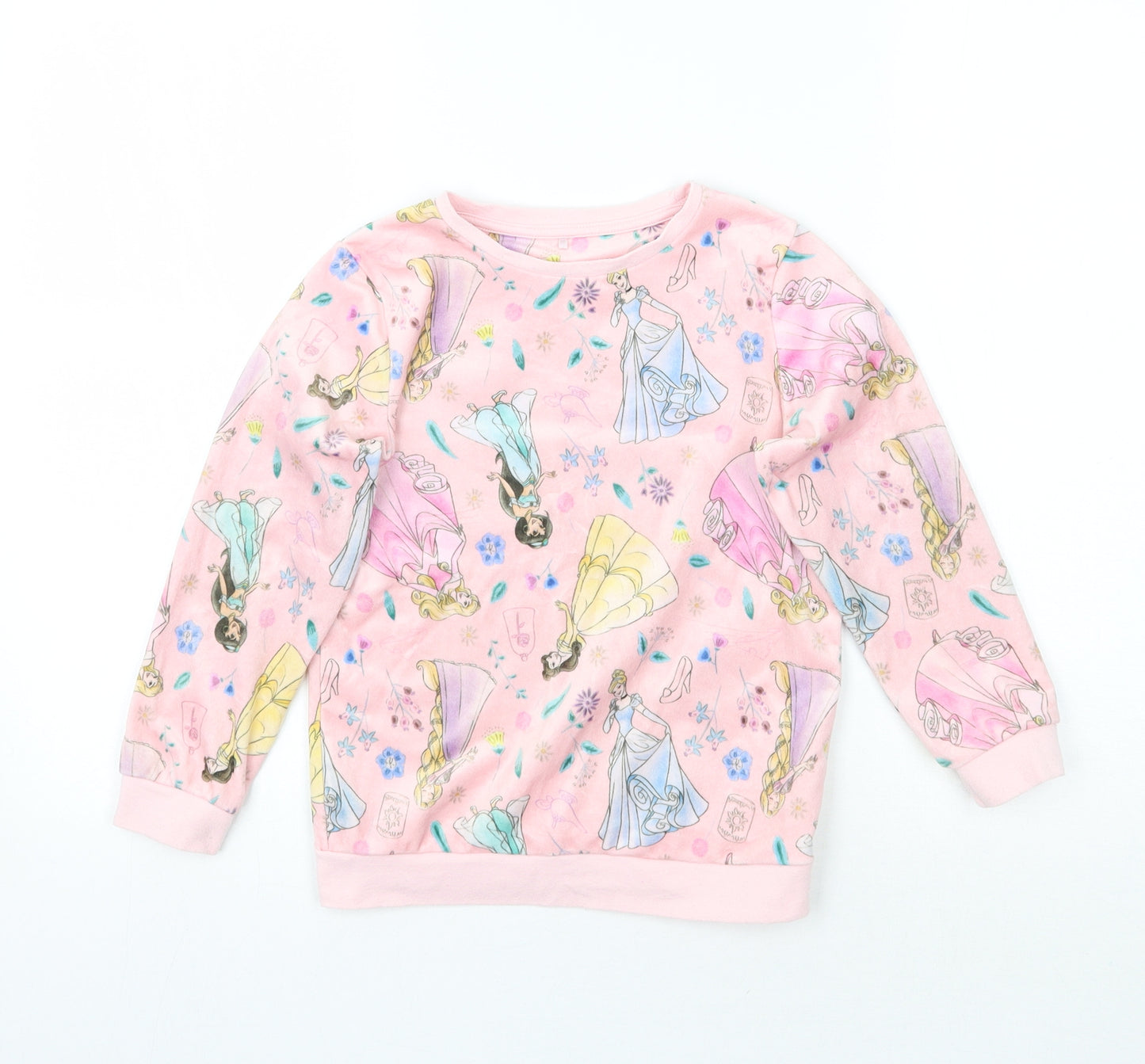 George Girls Pink Geometric  Top Pyjama Set Size 6-7 Years