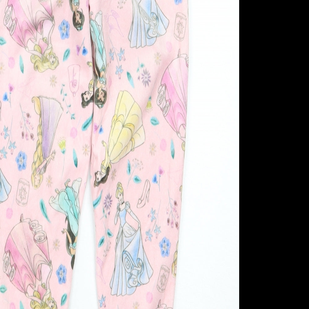 George Girls Pink Geometric  Top Pyjama Set Size 6-7 Years