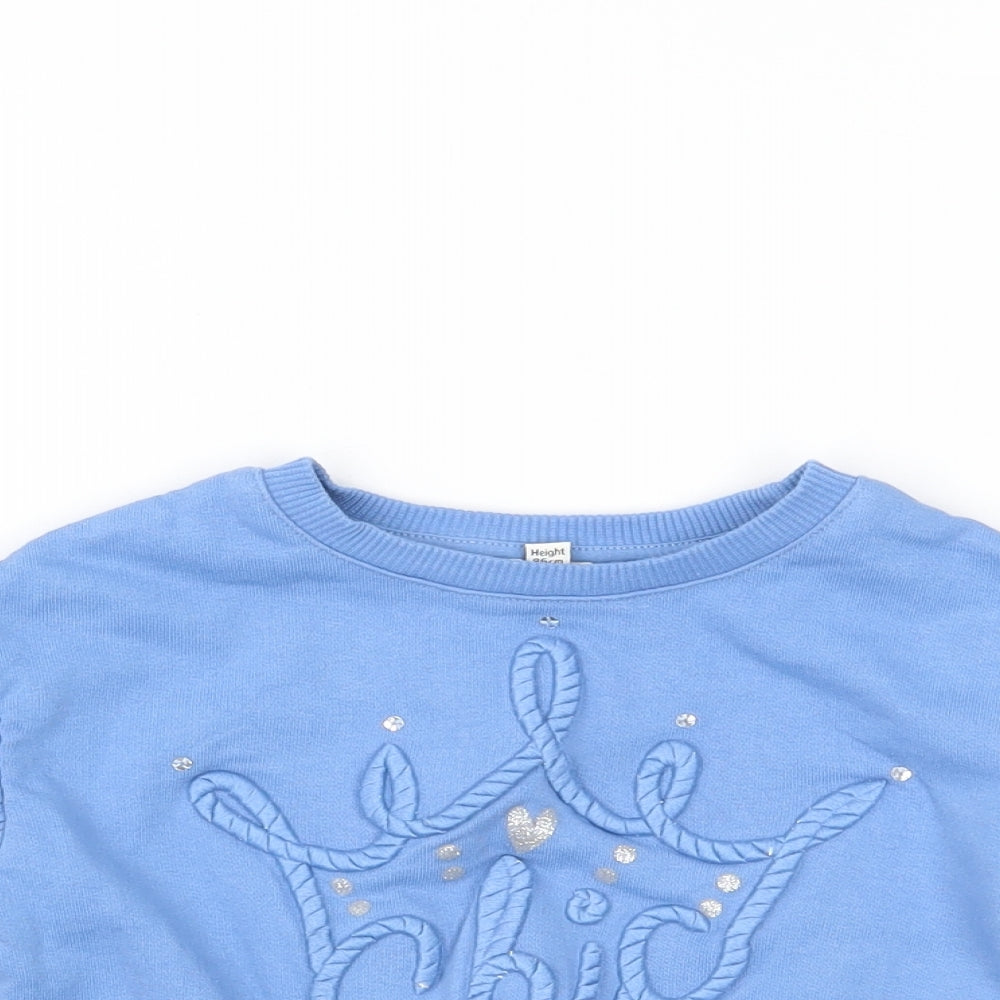 River Island Girls Blue   Pullover Jumper Size 12-18 Months