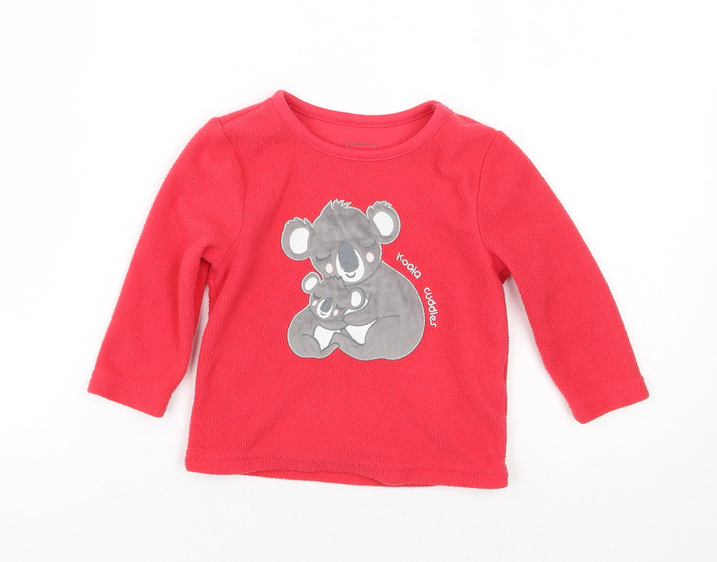 Primark Girls Red   Pullover Jumper Size 12-18 Months