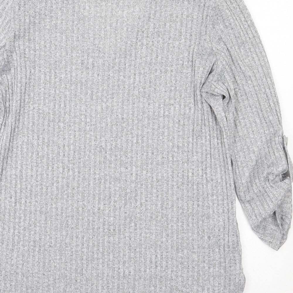 Peacocks Womens Grey   Basic T-Shirt Size 14