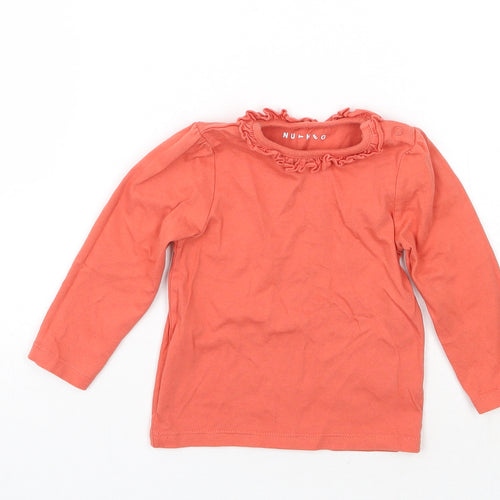 Nutmeg Girls Orange   Basic T-Shirt Size 9-12 Months