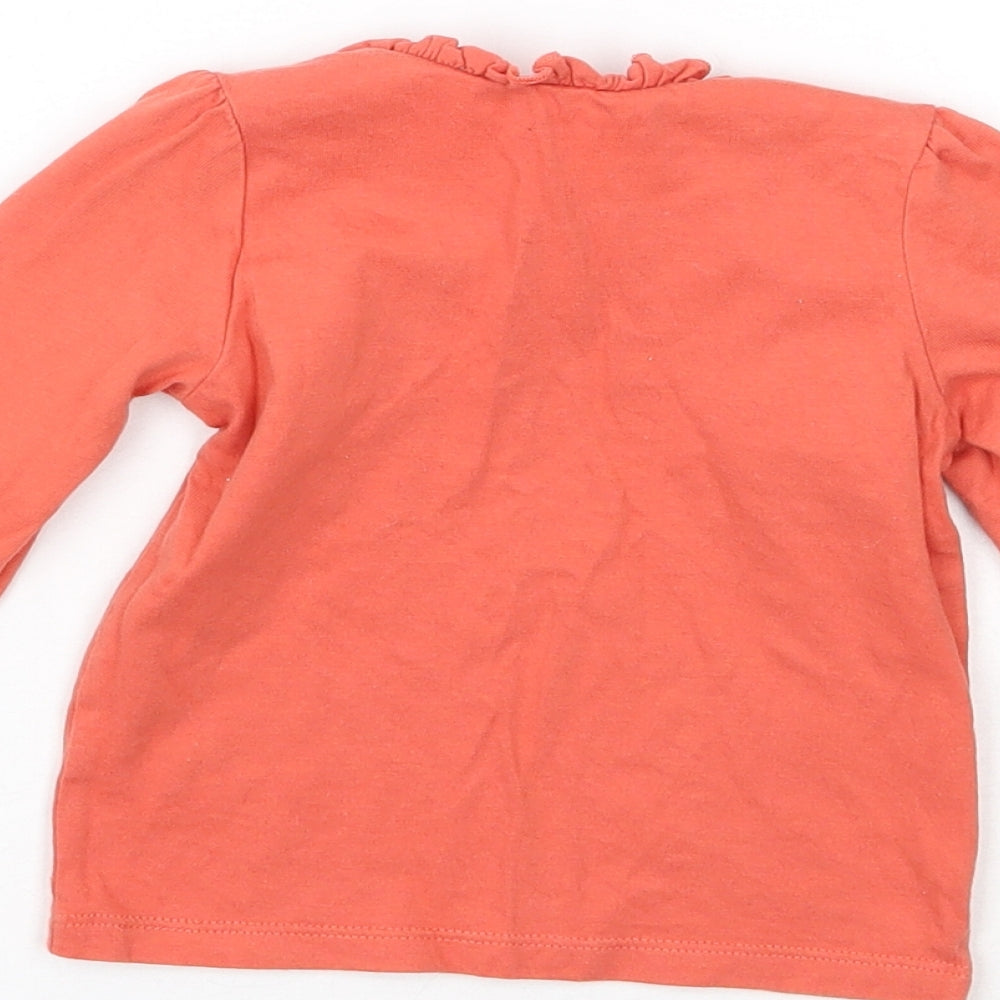 Nutmeg Girls Orange   Basic T-Shirt Size 9-12 Months