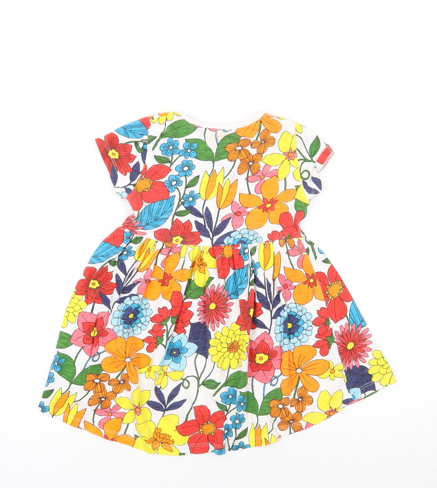 NEXT Girls White Floral  A-Line  Size 2-3 Years