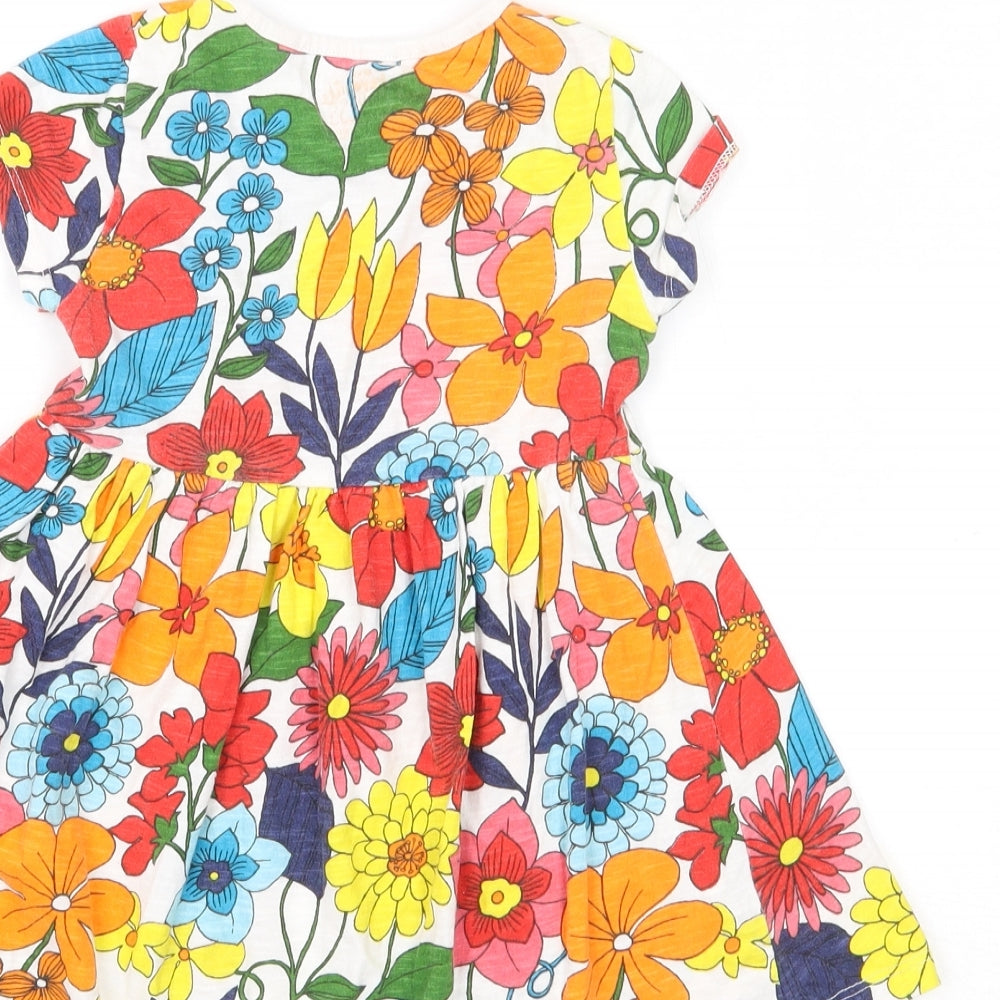 NEXT Girls White Floral  A-Line  Size 2-3 Years