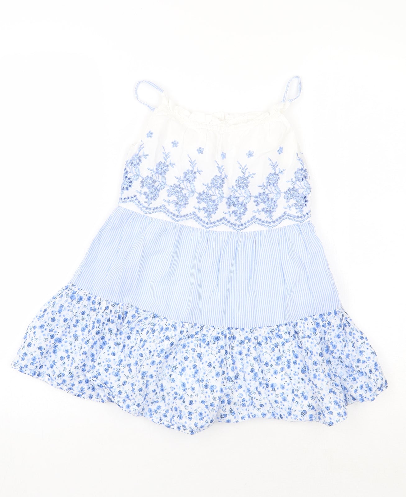 George Girls Blue Floral  A-Line  Size 4-5 Years