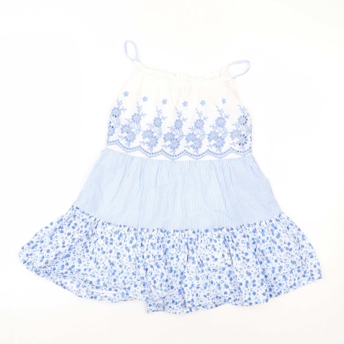 George Girls Blue Floral  A-Line  Size 4-5 Years