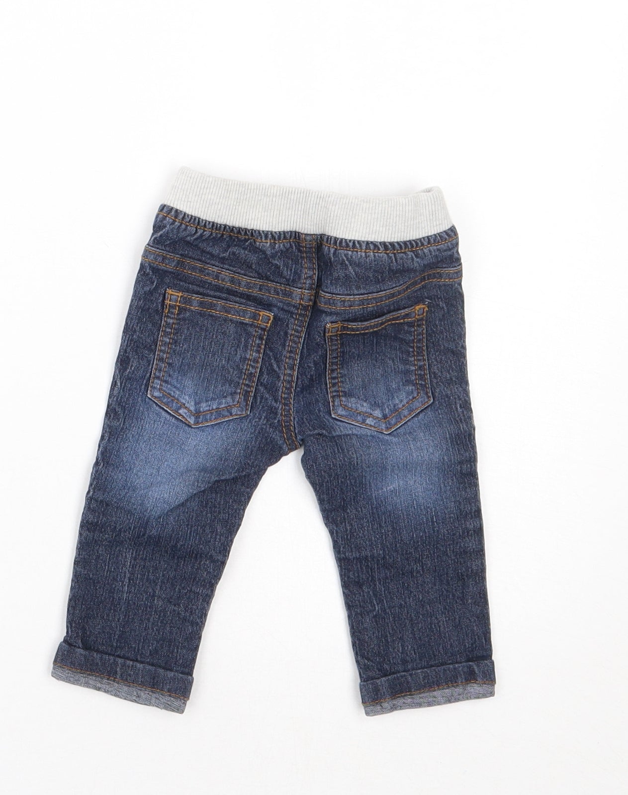 F&F Boys Blue   Capri Jeans Size 3-6 Months