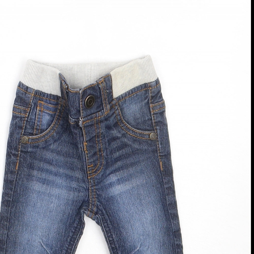 F&F Boys Blue   Capri Jeans Size 3-6 Months