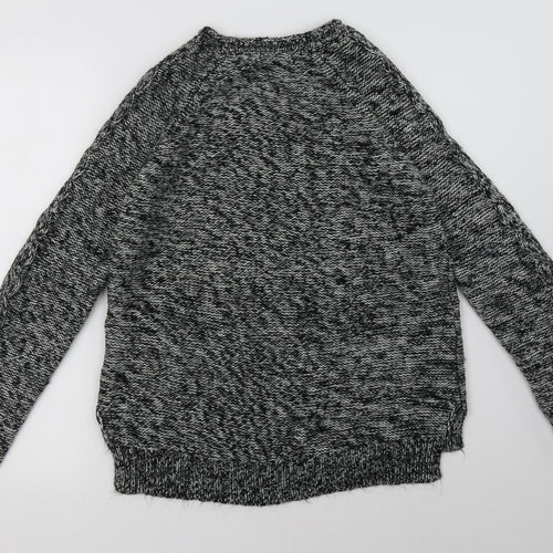 F&F Womens Grey  Knit Pullover Sweatshirt Size 12