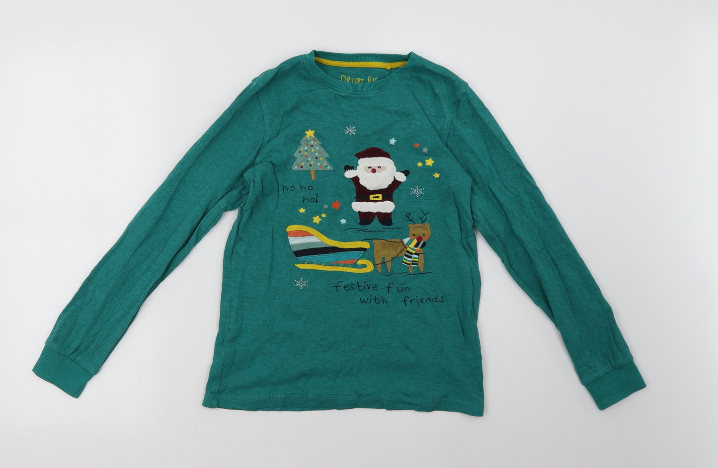 NEXT Boys Green   Pullover Sweatshirt Size 11 Years  - Christmas