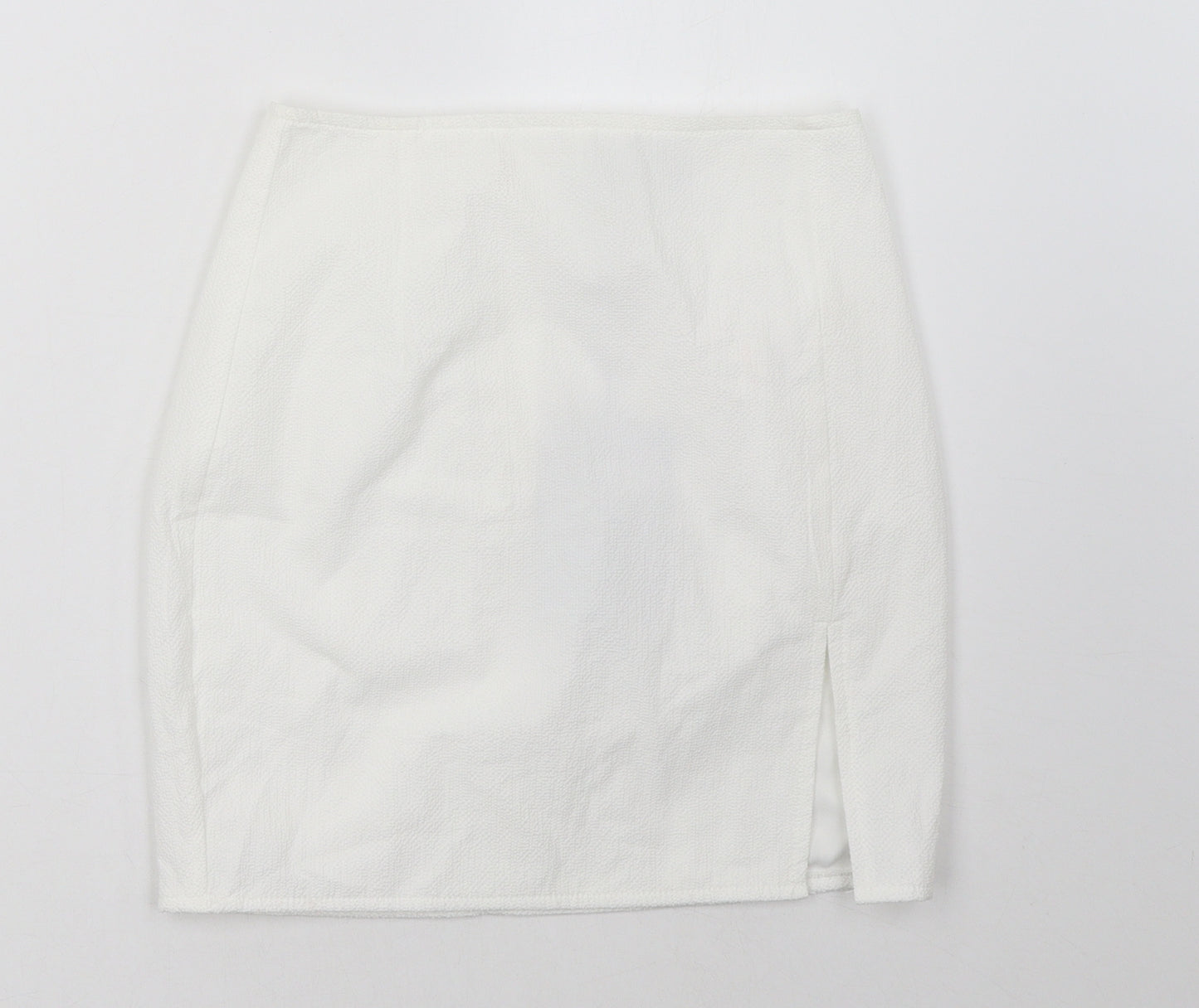 PRETTYLITTLETHING Womens White   A-Line Skirt Size 6