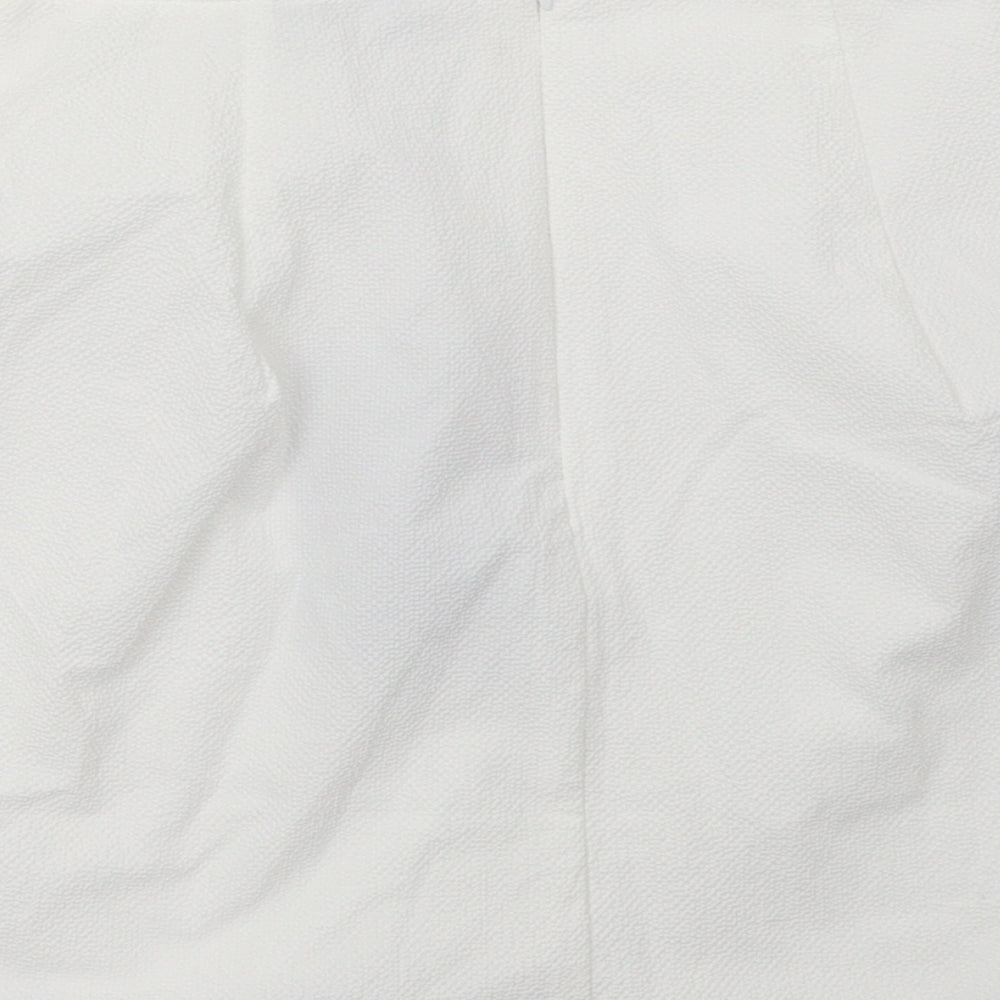 PRETTYLITTLETHING Womens White   A-Line Skirt Size 6