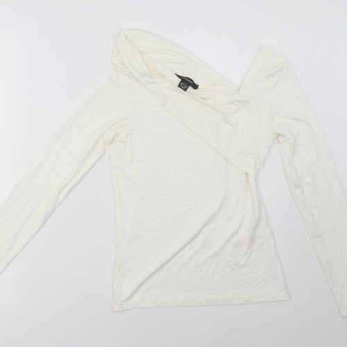 Primark Womens White   Pullover Sweatshirt Size XS