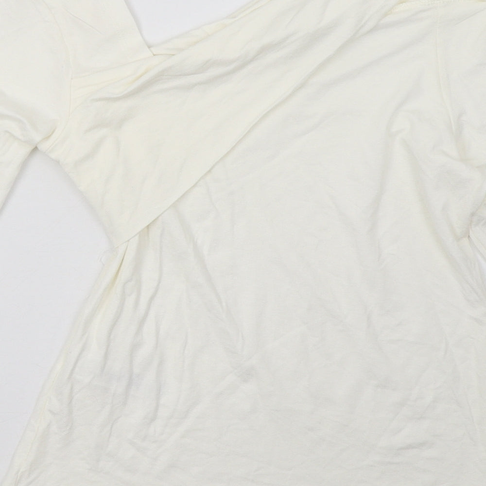 Primark Womens White   Pullover Sweatshirt Size XS