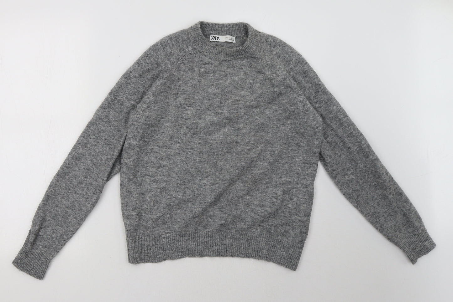 Zara Womens Grey   Pullover Sweatshirt Size M