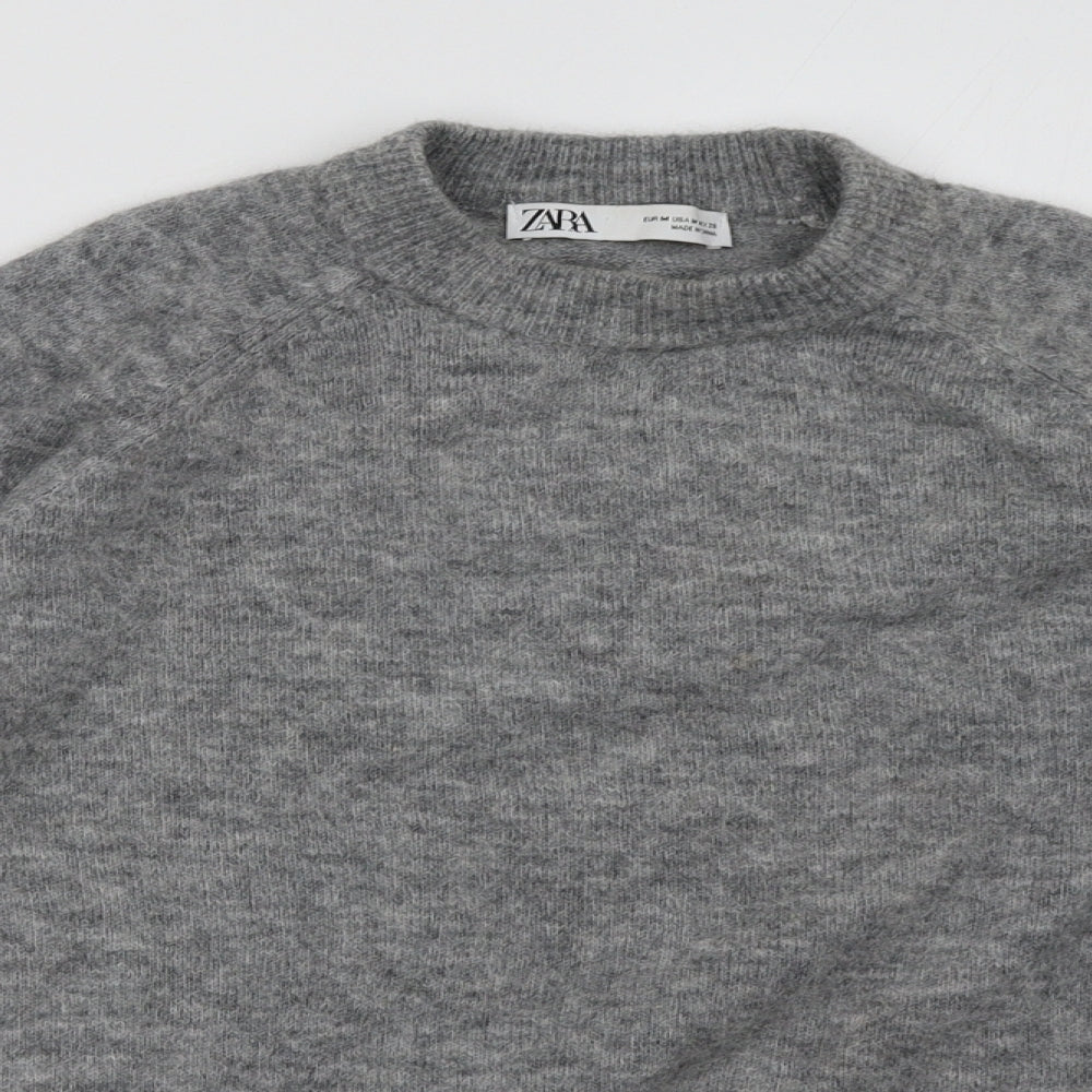 Zara Womens Grey   Pullover Sweatshirt Size M