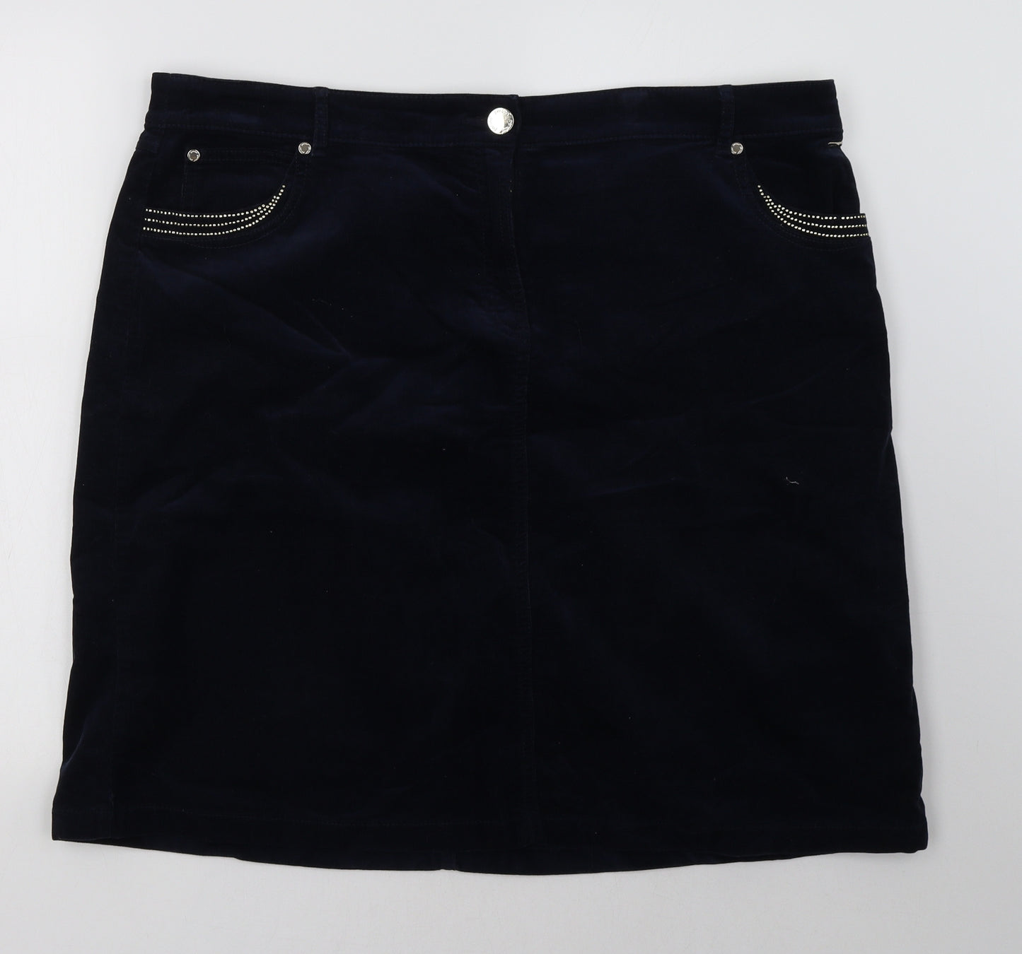 Marks and Spencer Womens Blue   A-Line Skirt Size 20