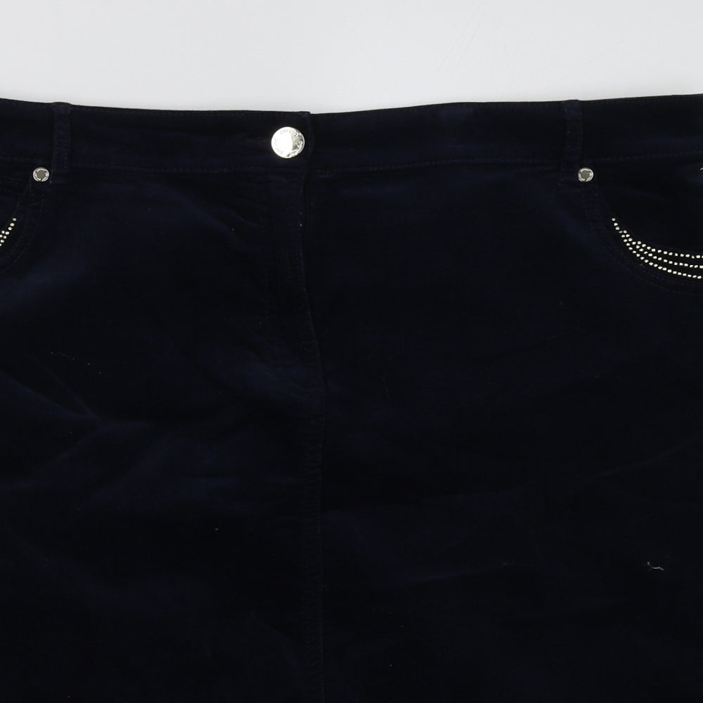 Marks and Spencer Womens Blue   A-Line Skirt Size 20