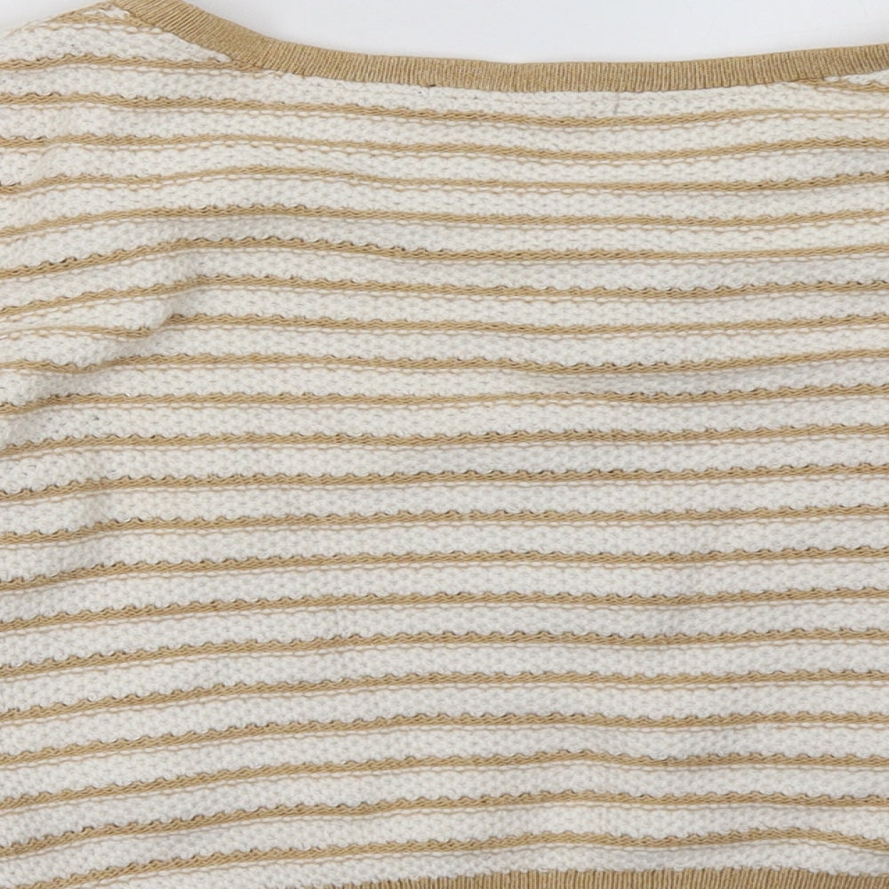 Primark Womens Brown Striped  Cardigan Jumper Size 8
