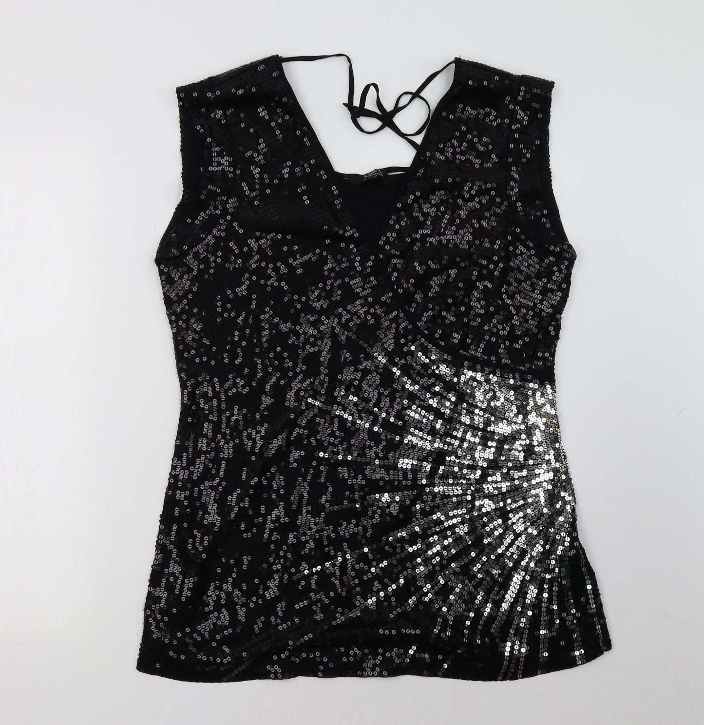 Debenhams Womens Black   Wrap Tank Size 18