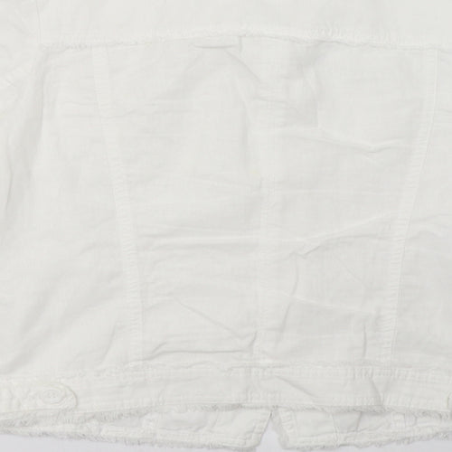 Sainsburys Womens White   Jacket  Size 10