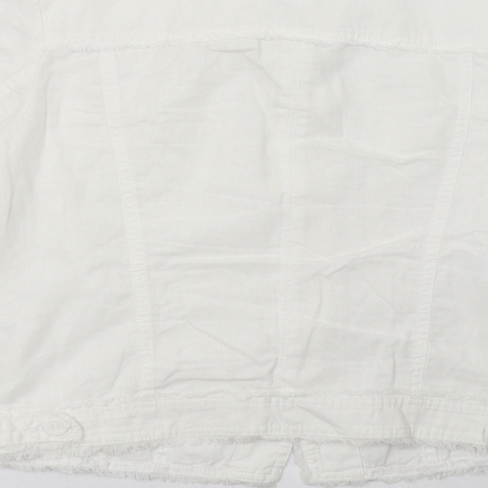 Sainsburys Womens White   Jacket  Size 10