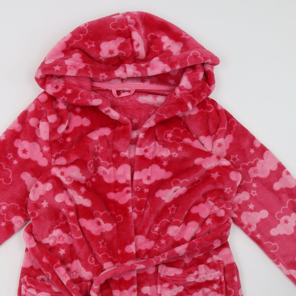 Nutmeg Boys Pink  Fleece  Gown Size 9-10 Years