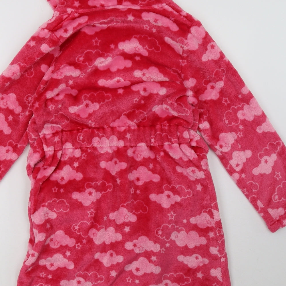 Nutmeg Boys Pink  Fleece  Gown Size 9-10 Years
