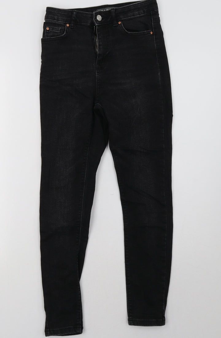 Primark Womens Black Denim Skinny Jeans Size 8 L27 in