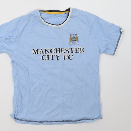 Marks and Spencer Boys Blue   Basic T-Shirt Size 9-10 Years  - Manchester City