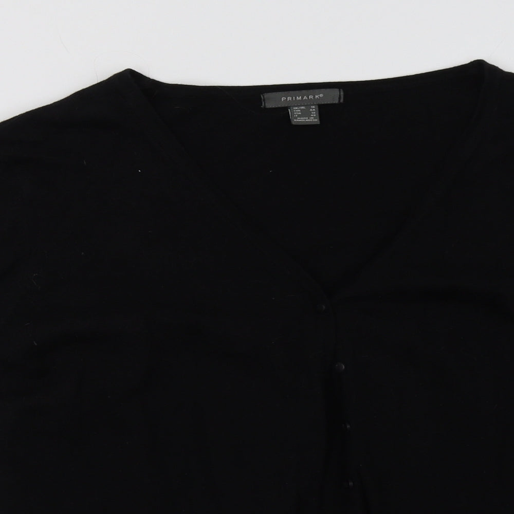 Primark Womens Black   Cardigan Jumper Size 16