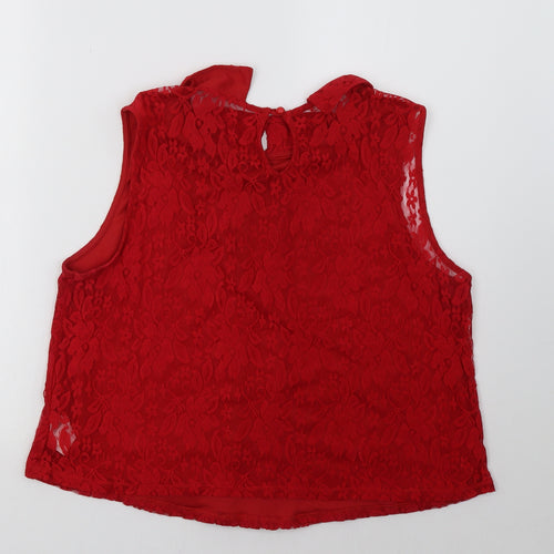 Primark Womens Red   Basic Tank Size 10