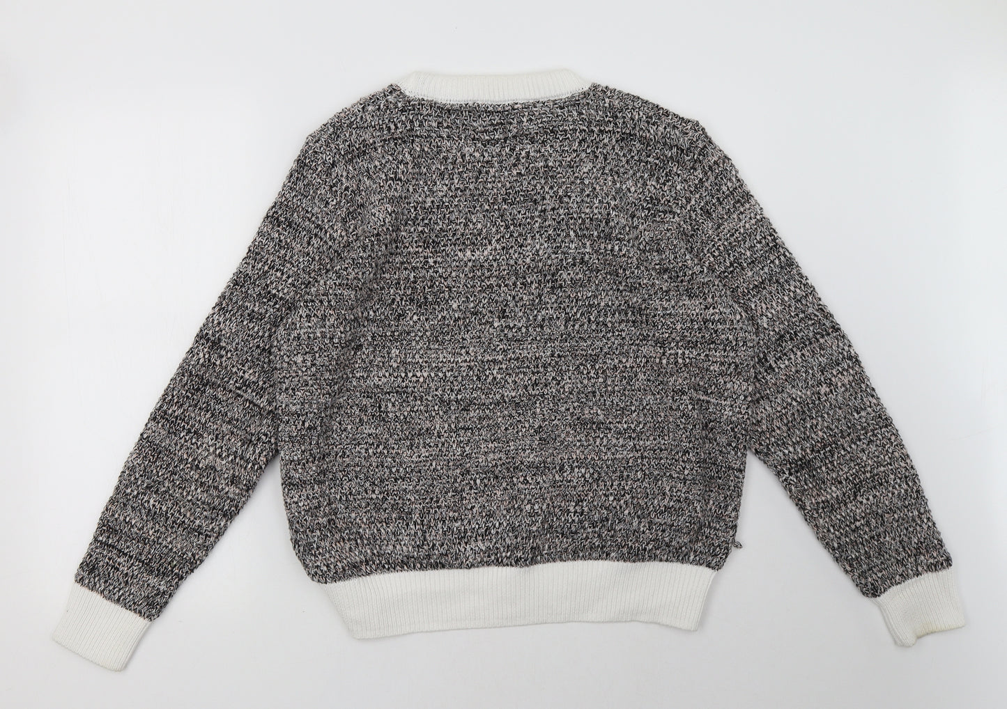 Marks and Spencer Womens Grey  Knit Pullover Sweatshirt Size 14